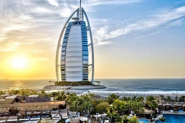Experience the beauty of Dubai City Tour, showcasing the iconic Burj Al Arab, stunning coastline, and breathtaking skyline views.